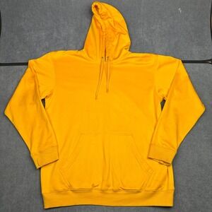 Teamwork Athletic Apparel Mens Gold Yellow Performance Fleece Hoodie Large 8122